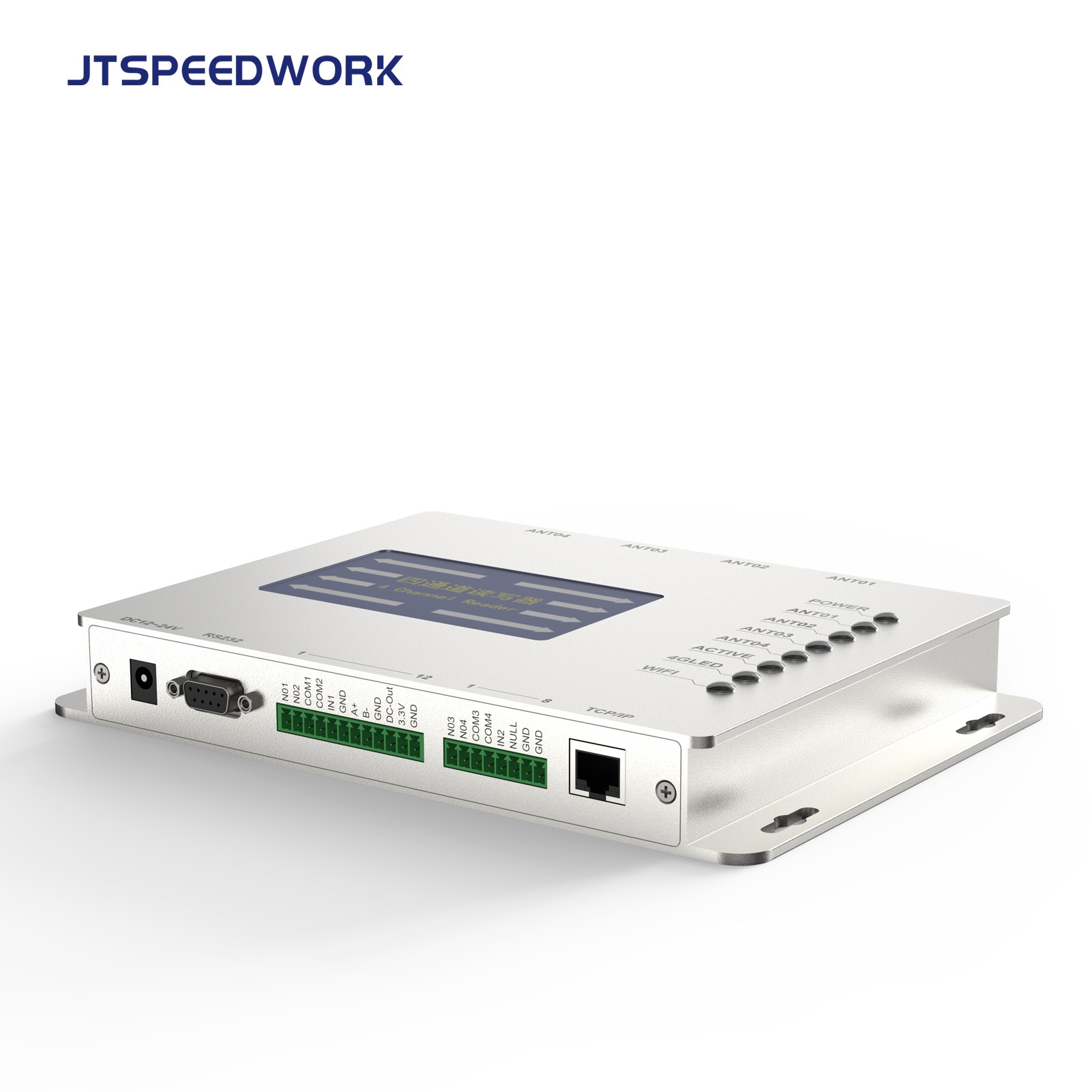 JT-928 2/4 Ports UHF RFID Fixed Reader ISO18000-6C TM200 | Impinj E710 Chip Supported