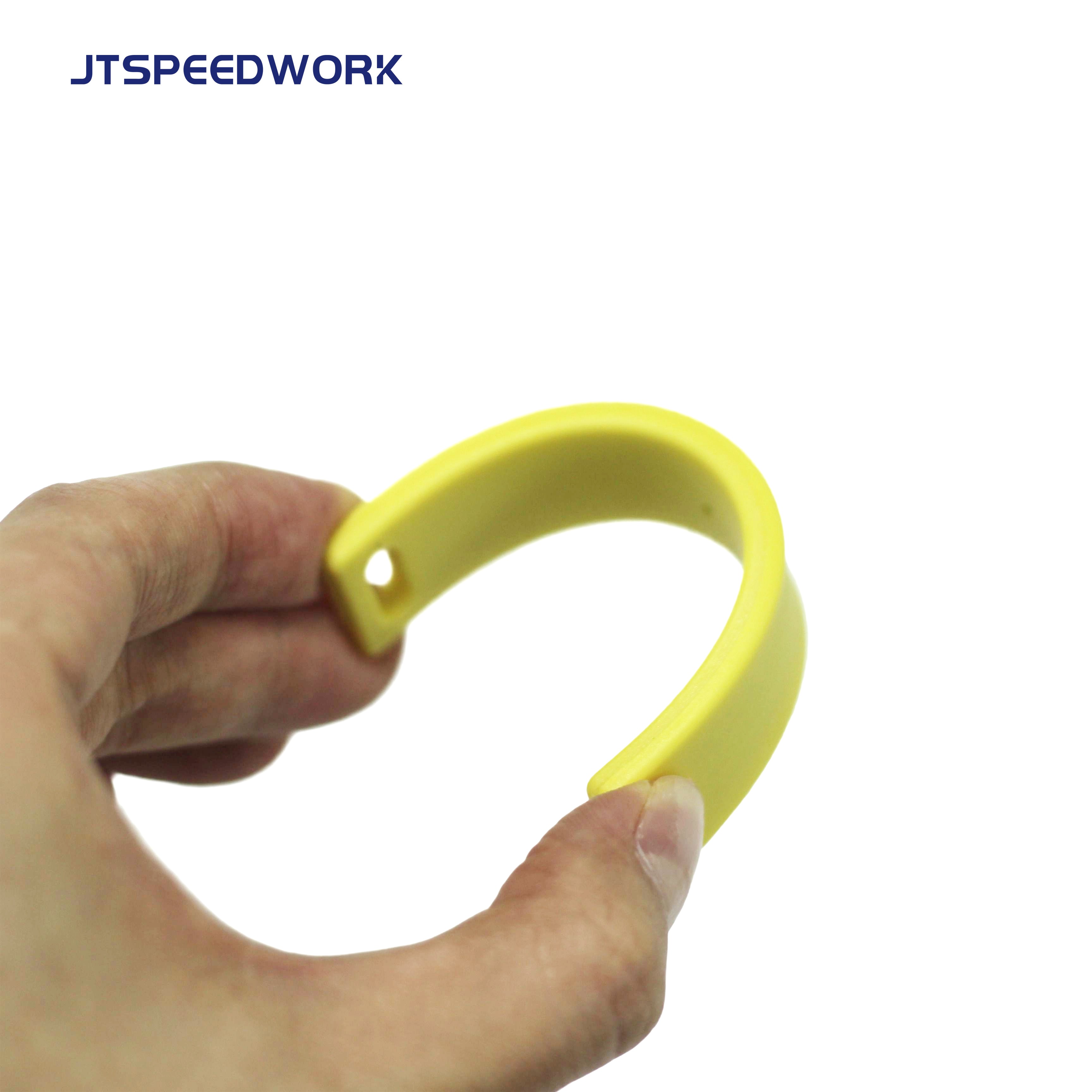 JT-K9018 90*18*4mm TPU UHF RFID Impinj Monza R6 Flexible Anti-metal Tag