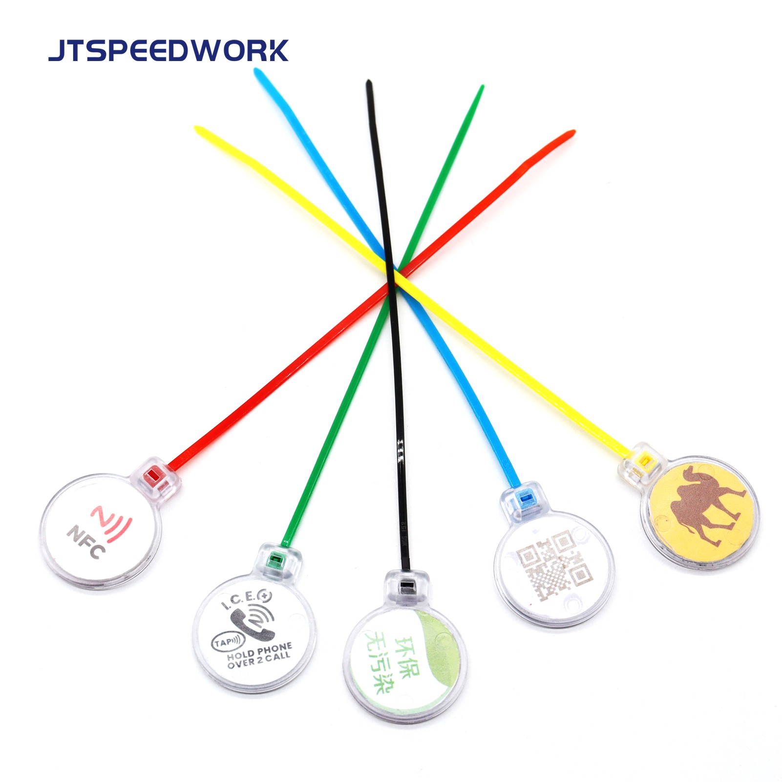 JT-ZD28T UHF/NFC/LF RFID Cable Tie Tag IP67