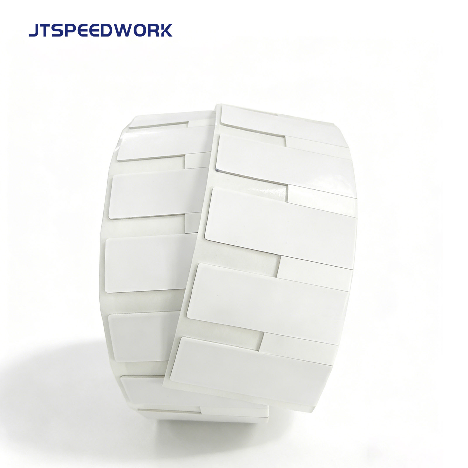 JT-K8025 ฉลาก RFID แบบยืดหยุ่นสำหรับพิมพ์บนโลหะ ขนาด 80*25*1.26 มม. ความถี่ 860-960 MHz UHF Impinj Monza R6-P